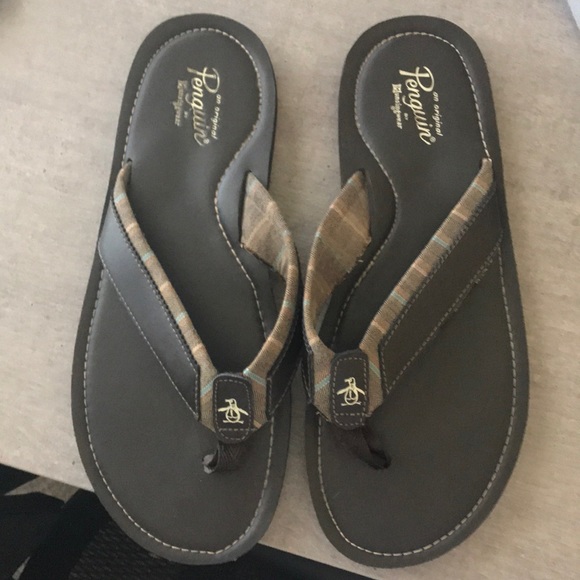 original penguin flip flops